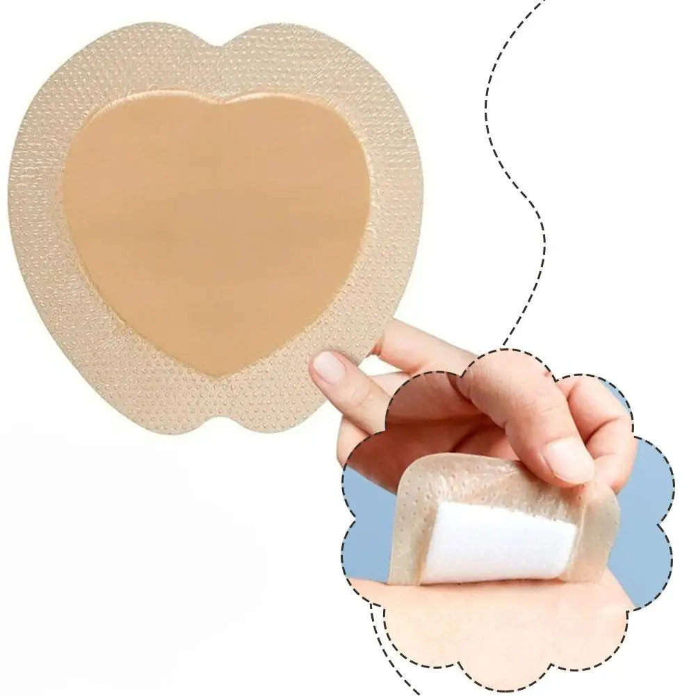 

1Pcs Silicone Foam Dressing with Border Adhesive Sterilized Waterproof Wound Dressing Plaster Bandage Home Travel First Aid Kit
