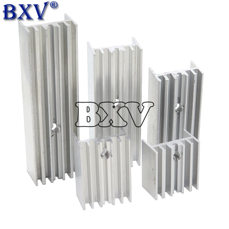 10PCS Aluminum Heatsink Radiator 15*10*16/20/22/25/30/40/50mm TO-220 Transistor For Transistors TO220 White