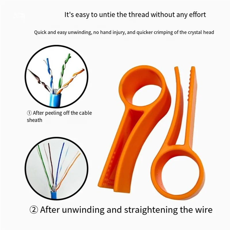 

A82I-6Pcs CAT7/CAT5/CAT6 Инструмент для разкручивания проводов для инженеров сетевых кабелей Инструмент для разделения проводов