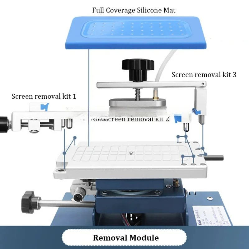 Kaisi 946 Double Pump LCD Separator Rotation Curved Screen Separate Glue Remover Heat-Disassembly Repair