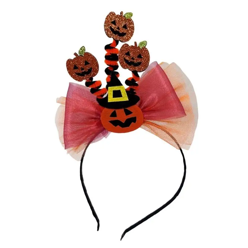 39BD Gothic Bat Devil Hairband Soft Elastic Headwear Hair Hoop For Costume Event Themed Gatherings