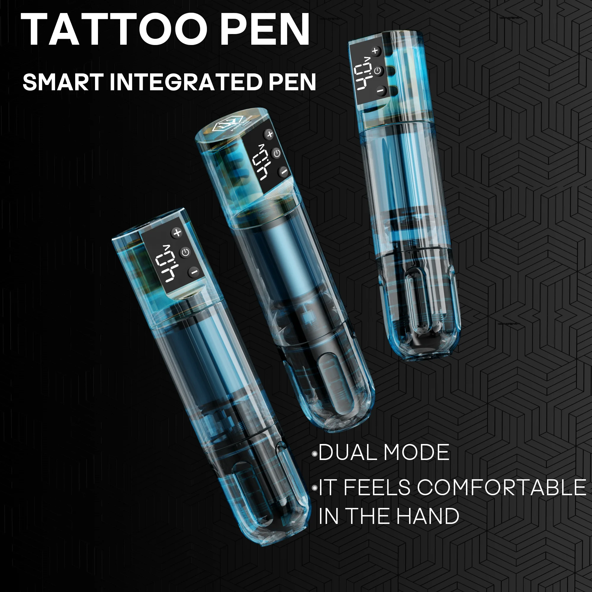 POSEIDON Tattoo Machine HM125-2 Blue Tattoo Pen With Powerful Custom Motor For Professional Tattoo Artist