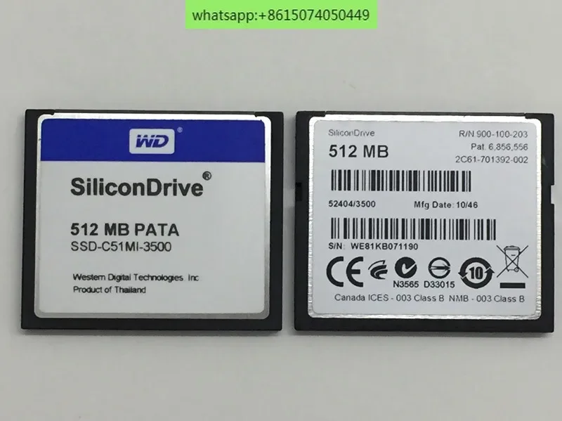 

WD SiliconDrive CF512MB PATA SSD-C51MI-3500/3800 industrial grade CF card