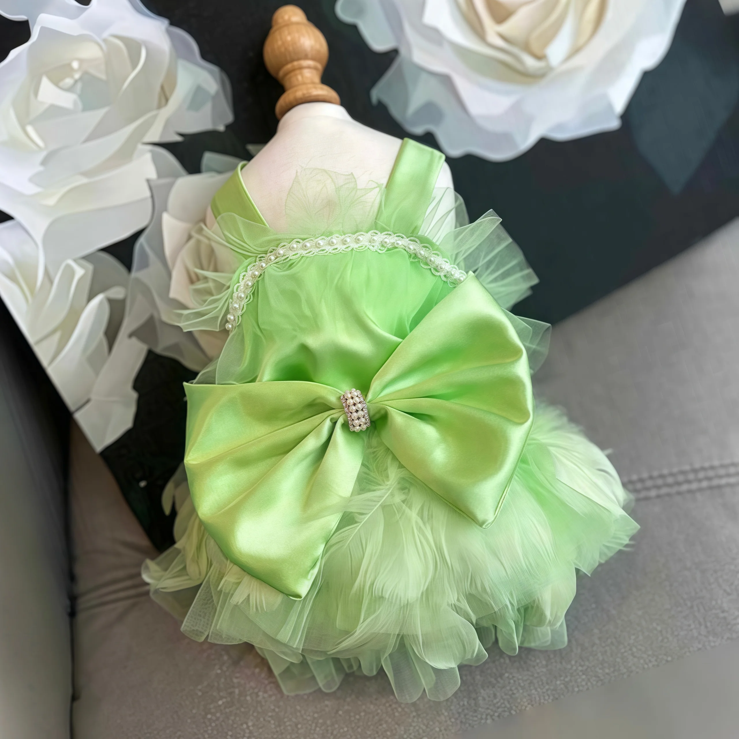 

Весенне-летнее роскошное свадебное платье-юбка для кошек и собак, одежда для маленьких собак, костюм для питомцев, юбка для щенков