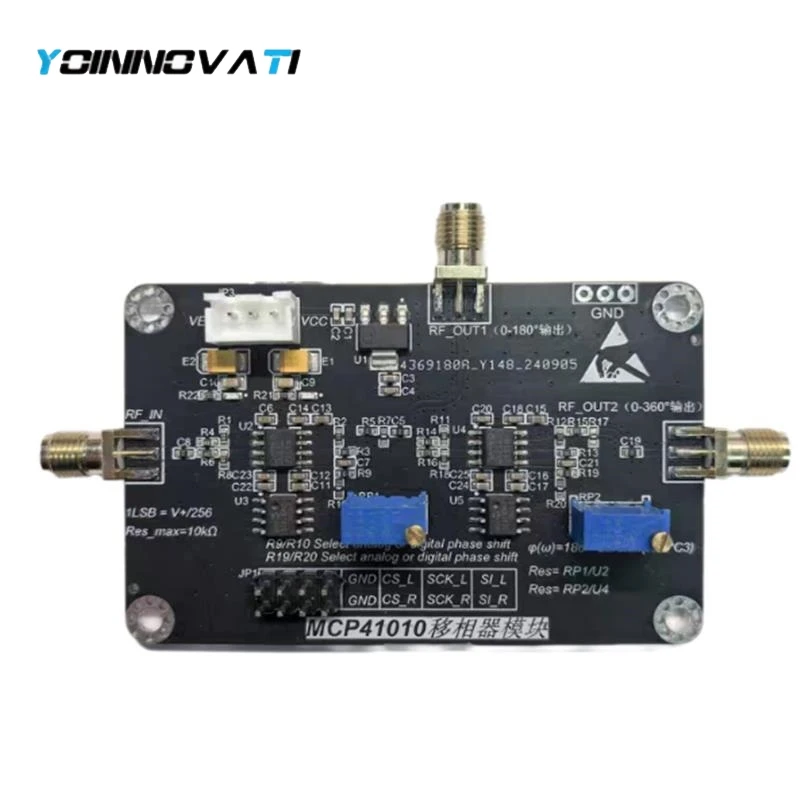 MCP41010 Digital Phase Shifter Module, 0-360° Adjustable Phase Shift, Optional Potentiometer Phase Regulation