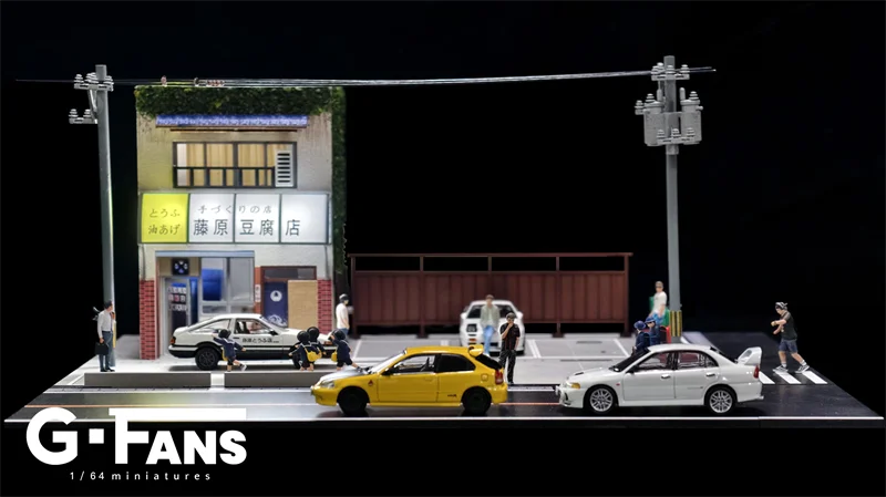 

(Предзаказ) G-Fans 1:64 Начальная сцена магазина D Tofu Диорама