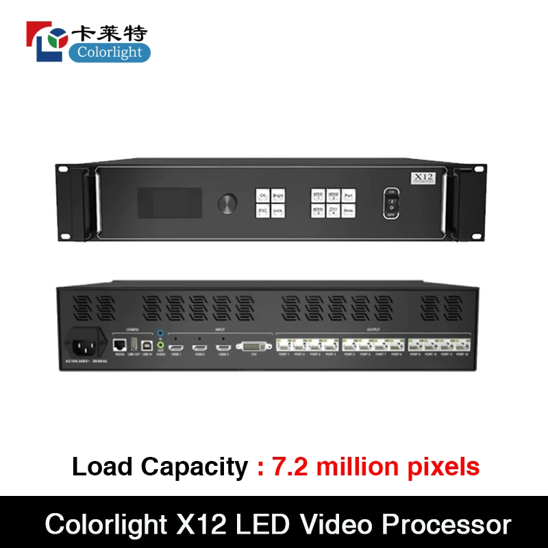 Colorlight X12 LED Video processor 7.2 Million Pixels  Capacity Support HDMI and DVI