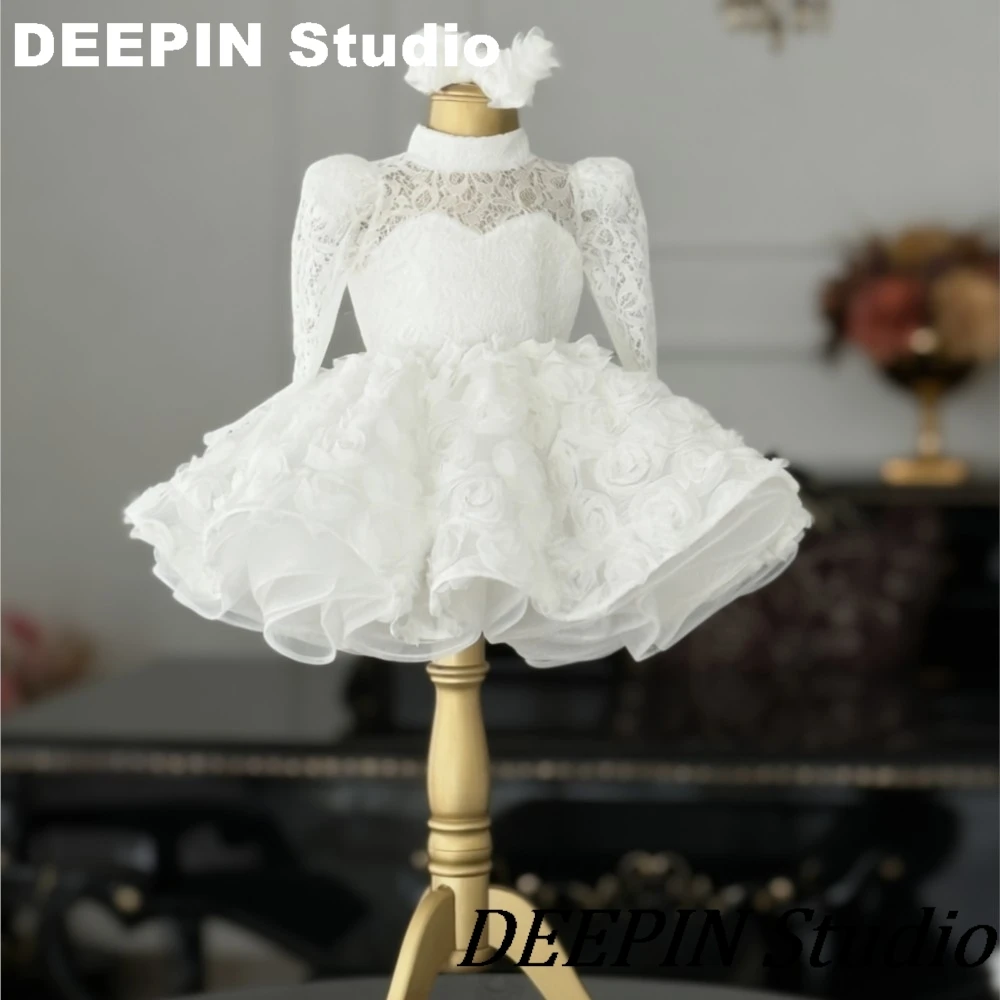 

Новое кружевное платье для девочек 2026 года, для малышей 2-8 лет, с волнистым вырезом, платье принцессы, черное, красное, для вечеринок, свадеб, дней рождения, причастий, детская одежда