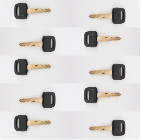 10pcs start key ignition starting key side door steel key 787 fits for komatsu PC60 PC70 PC80 PC130 PC200 PC300 PC360 PC400