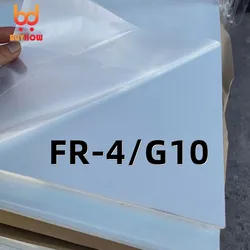 200x200/235x235/300x300/330x300mm White FR4 Anti-static Epoxy Board G10 Fiberglass Insulation Board 1 1.5 2 3mm Thick 3D Printer