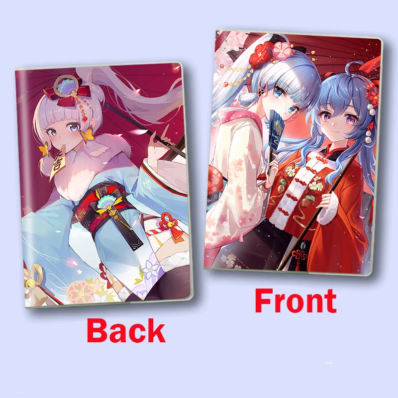 Game Anime Genshin Impact Kamisato Ayaka Cosplay A5 Notebook Jotter Student Note Pad School Supplies Sketchbook Cosplay Gift