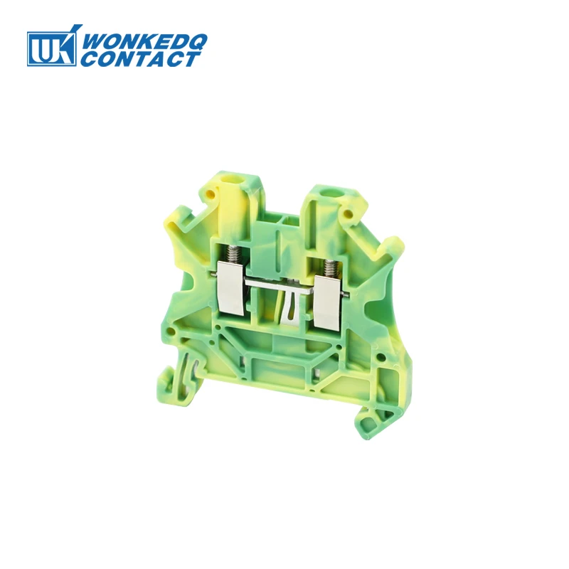 UT 2.5-PE Hexagon Socket Screw Terminal Block Din Rail Installation Copper Wire Connector Self-locking 2.5mm² 26-12AWG UT2.5-PE