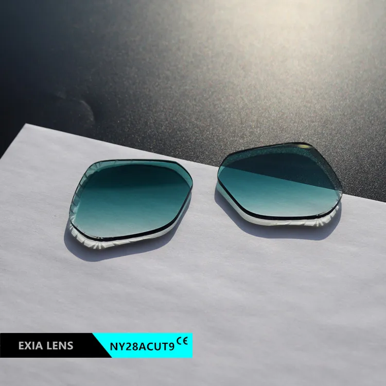 

EXIA NY28ACUT9 Nylon Sunglasses Lens UV400 Gradient Green Cutting Rimless Thickness 3mm