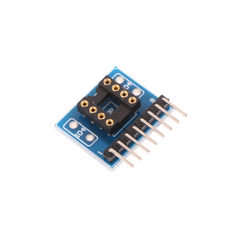 Random 1Pc Single-row ZIP SIP8 Package Convert To Dual-row DIP8 Socket NJM5532 4558 4560 4580 4565 2114L HIFI Audio Upgrade.