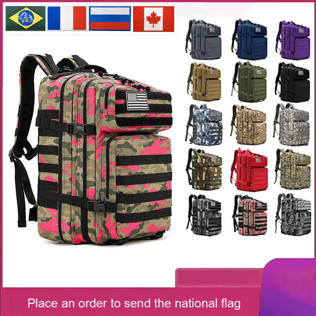 

Camping Hiking Bag Men Backpack Sports Trekking Hunting Nylon Tactical Bags Travel Fishing Backpacks 3P Attack Pack