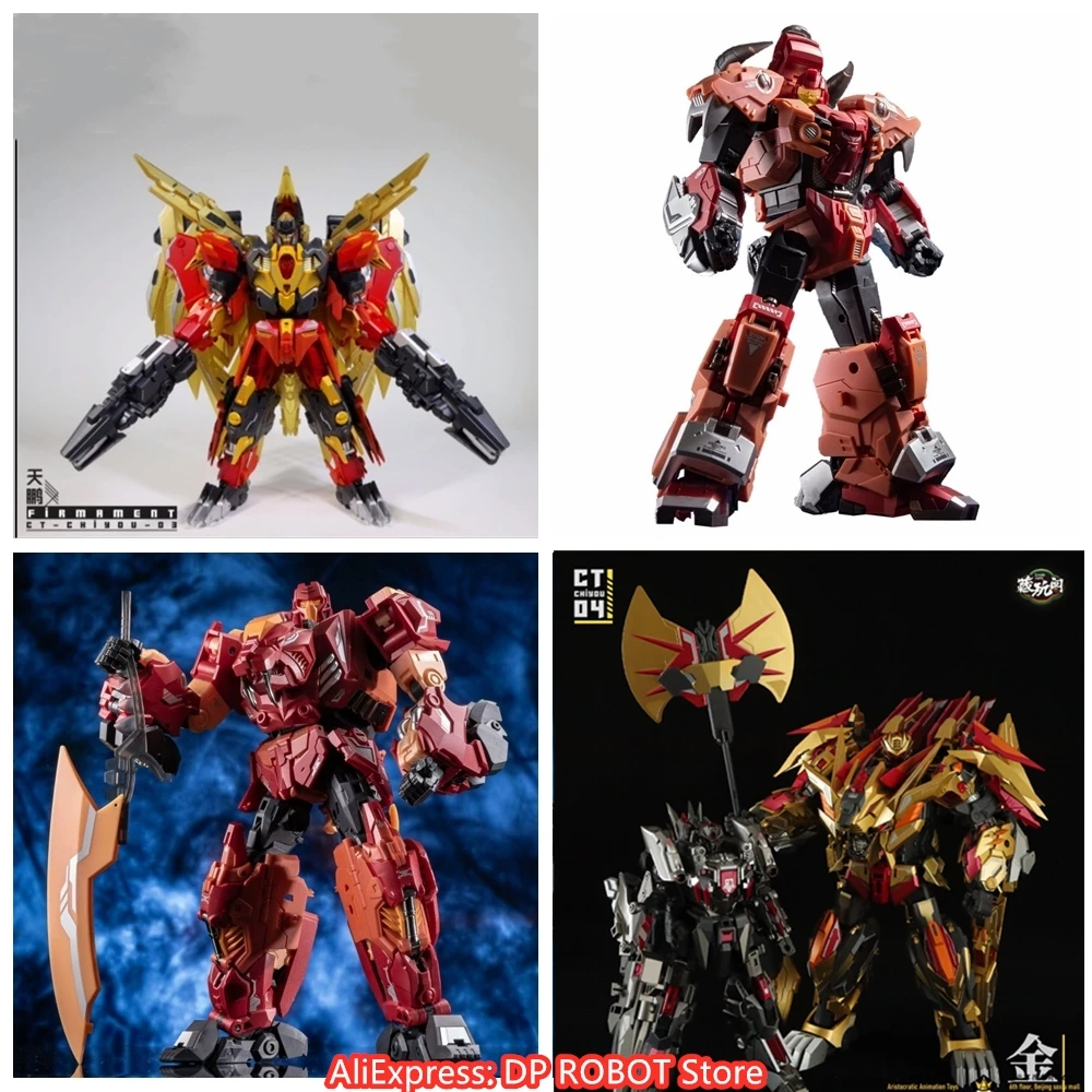 CANG-TOYS Transformation CT CT-Chiyou-02 CT-CY01 CT-CY02  Divebomb Tantrum Rampage Predaking Action Figure Robot Toys With Box