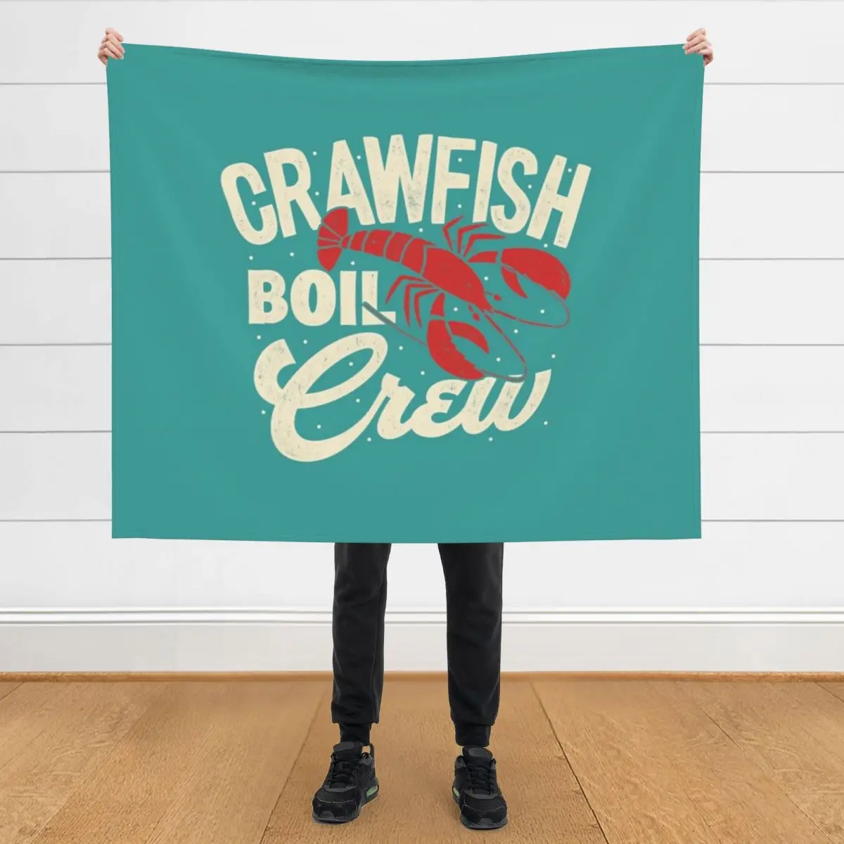 

Crawfish Boil Crew Cajun Crayfish Seafood Festival Party T-Shirt Throw Blanket Sleeping Bag Sofa Winter beds Blankets