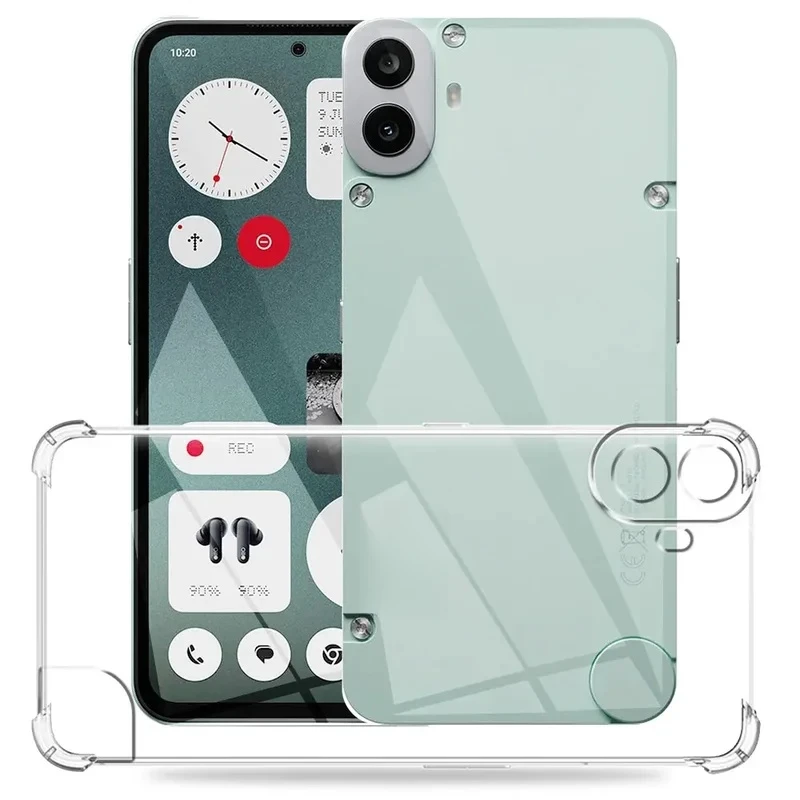 For Nothing CMF Phone 1 Case Crystal Shell Soft Silicone Phone Cases For Nothing CMFPhone1 Phone1 Clear Shockproof Airbag Capa