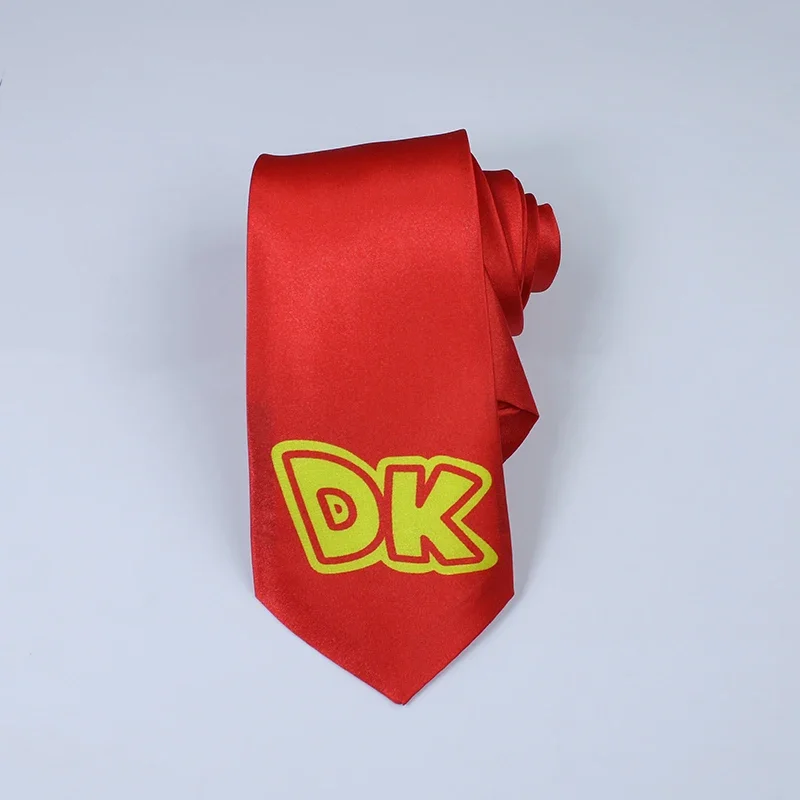 

Cos Donkey Neck tie Kong Cosplay Neckband Costume Accessories Movie Peach Red Neckband Princess Halloween Carnival Party Suit