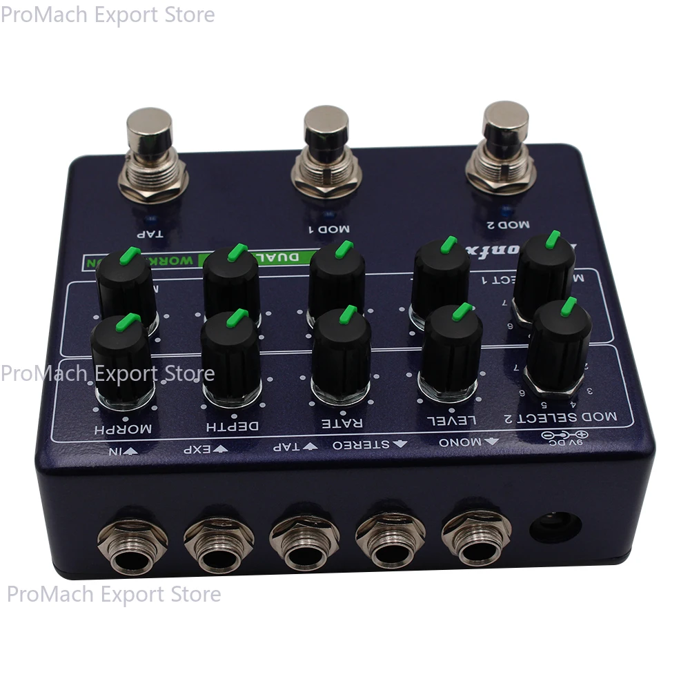 جديد Demonfx Dual MOD WORKSTATION دواسة تأثير الجيتار عالية الجودة اثنين من 8 نماذج