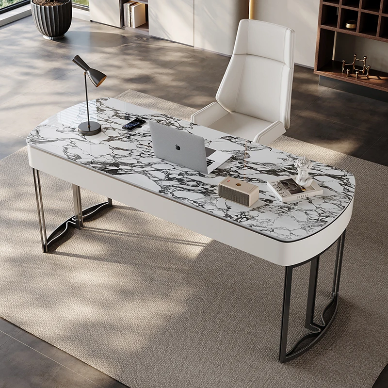 

Mid-century Light Rock Plate Office Desks Modern Designer Dinning Office Desks Minimalist Tidy Office Furniture Tisch XYOD