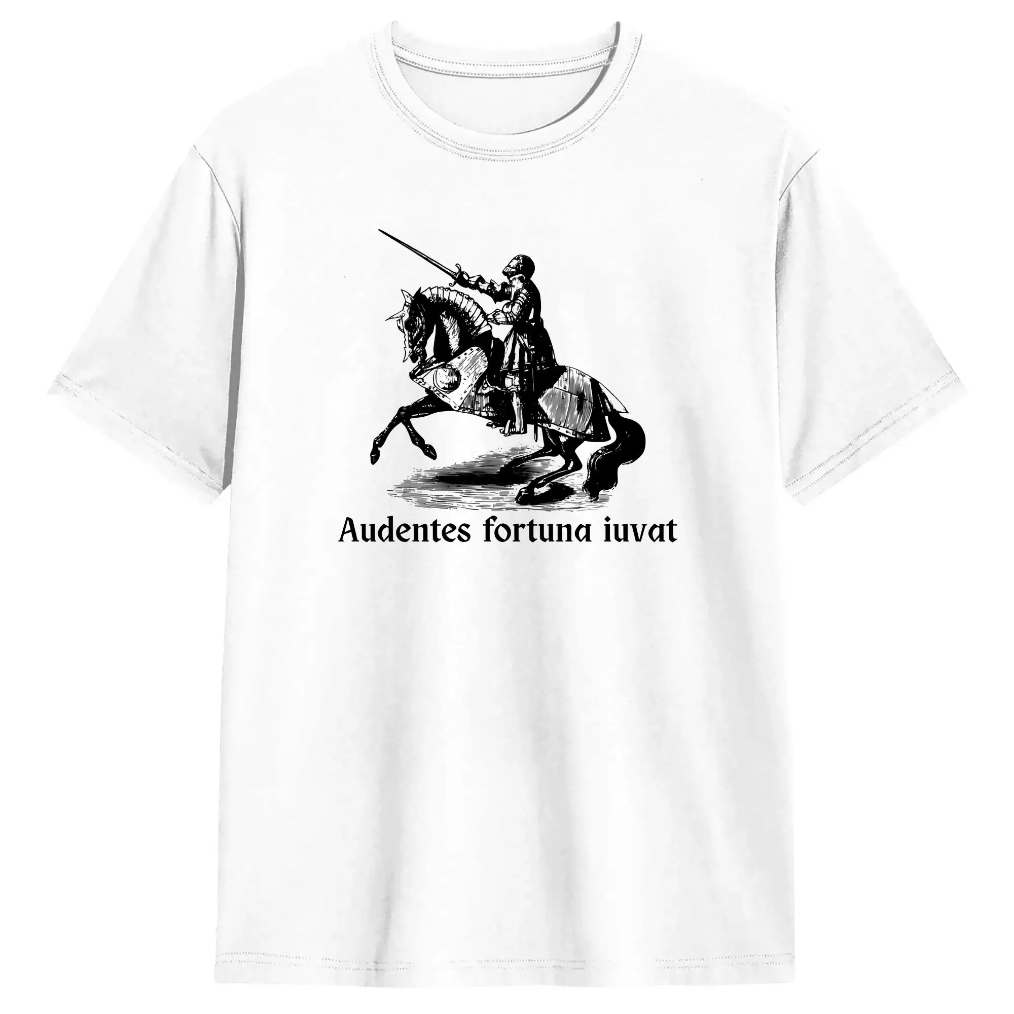 audentes fortuna iuvat Kingdom Come Deliverance Gaming Graphic T Shirt Summer  Pure Cotton T-Shirts For Men Short Sleeve Tees