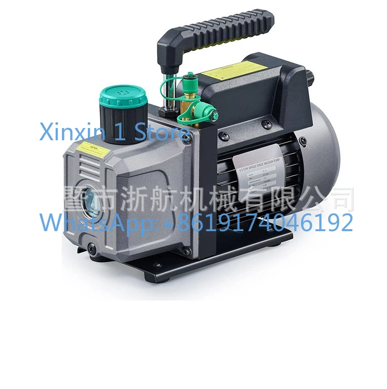 

110V 3/4/5 CFM Vacuum Pump Small Vacuum Pump 4 Air Pressure Valve Air Conditioning Pressure Gauge Maintenance Pump