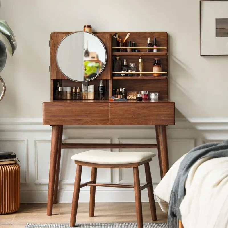 Dresser, bedroom black table, assembled 0:9 with shelf table 9005051280K3702
