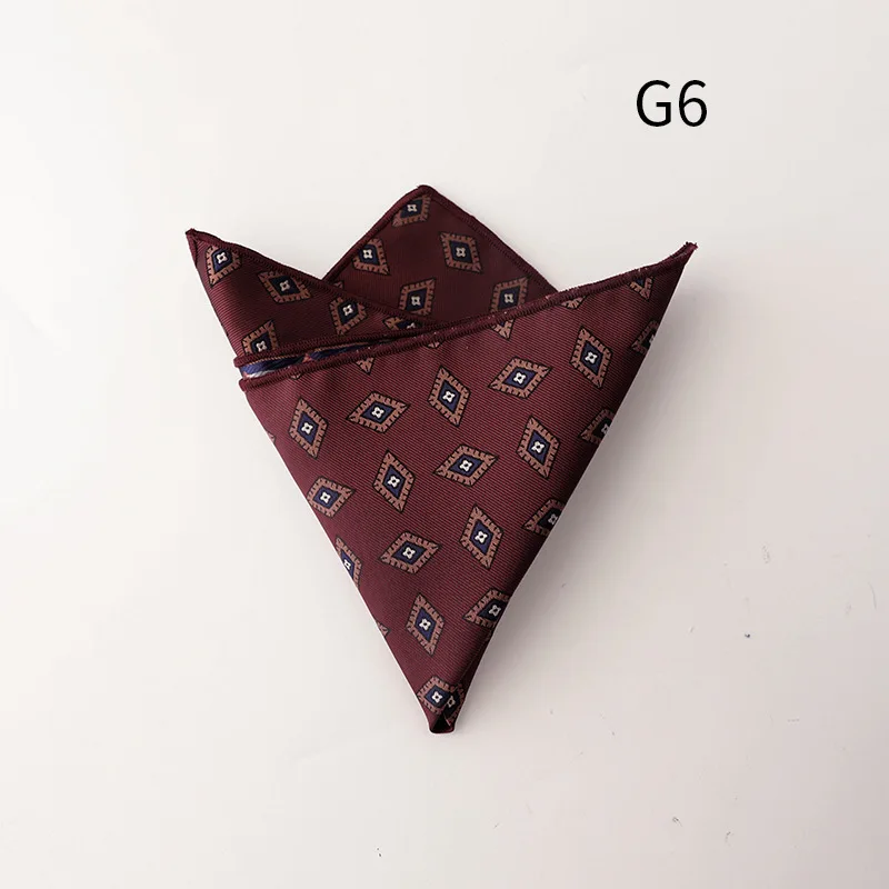 男性のブランドハンカチヴィンテージ幾何学ポケットチーフソフトハンカチウェディングパーティービジネスシルクカラフルな胸タオルギフトネイビー