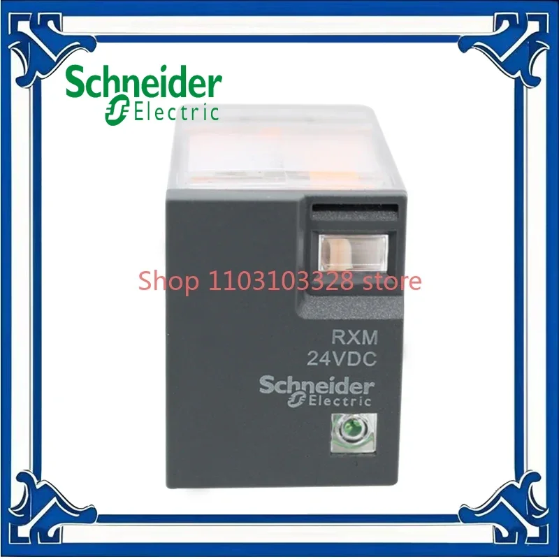 

RXM2LB2BD two open two closed contacts DC24V Eight-legged intermediate relay direct voltage control recommended with RXZE1M2C8