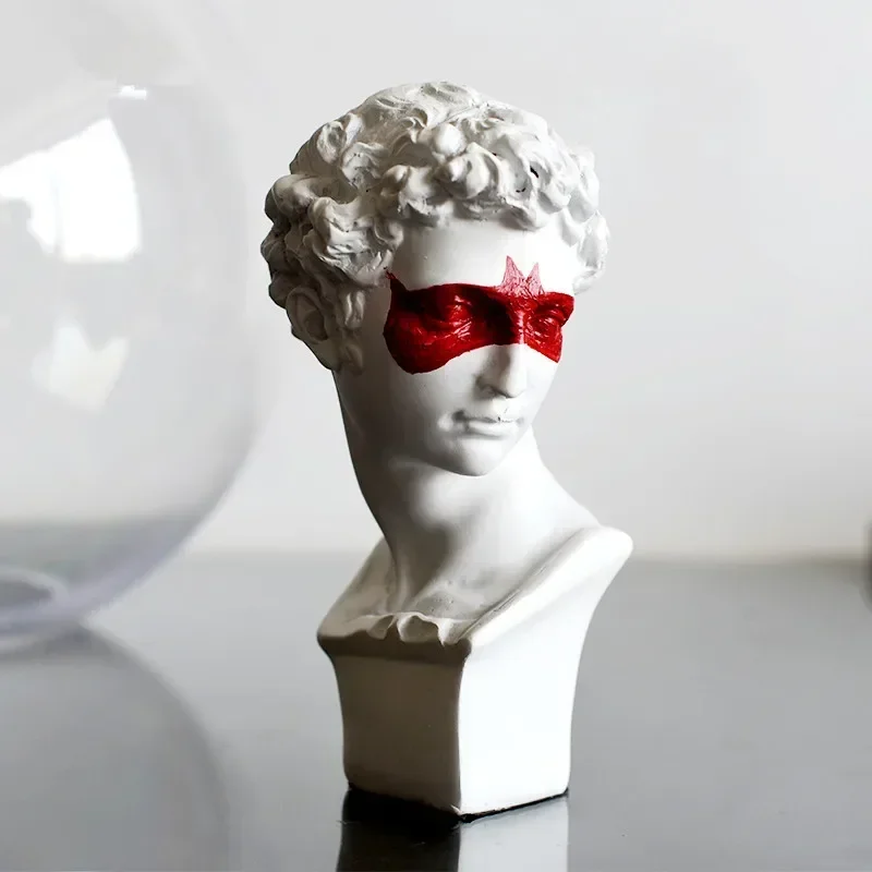 

MGT-Europe Portrait Cover Head Ornaments, Resin, Modern Home Decor, Art Decoration, Craft Ornaments, Sculpture