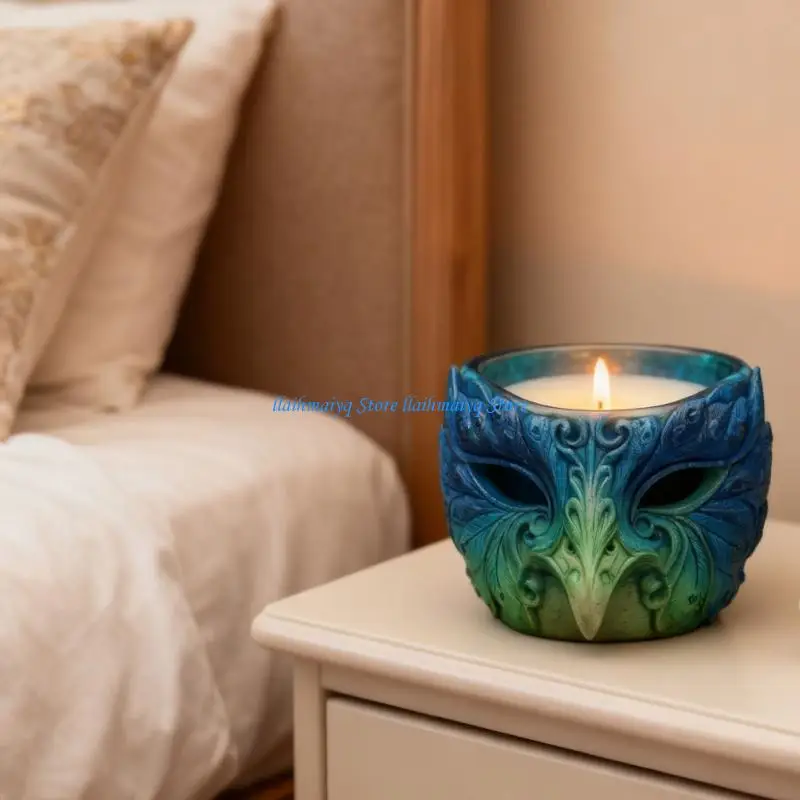 

573B Multi Purpose Silicone Mask Mold Crafting Planters Jewelry Storage Resin Art Tools