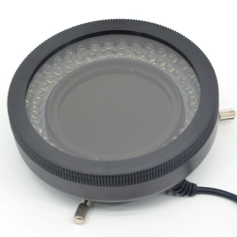 FYSCOPE Polarizing Polarizer LED Ring Light 78 Bulbs Illuminator Lamp for Stereo Microscope Control Box & Power Adapter