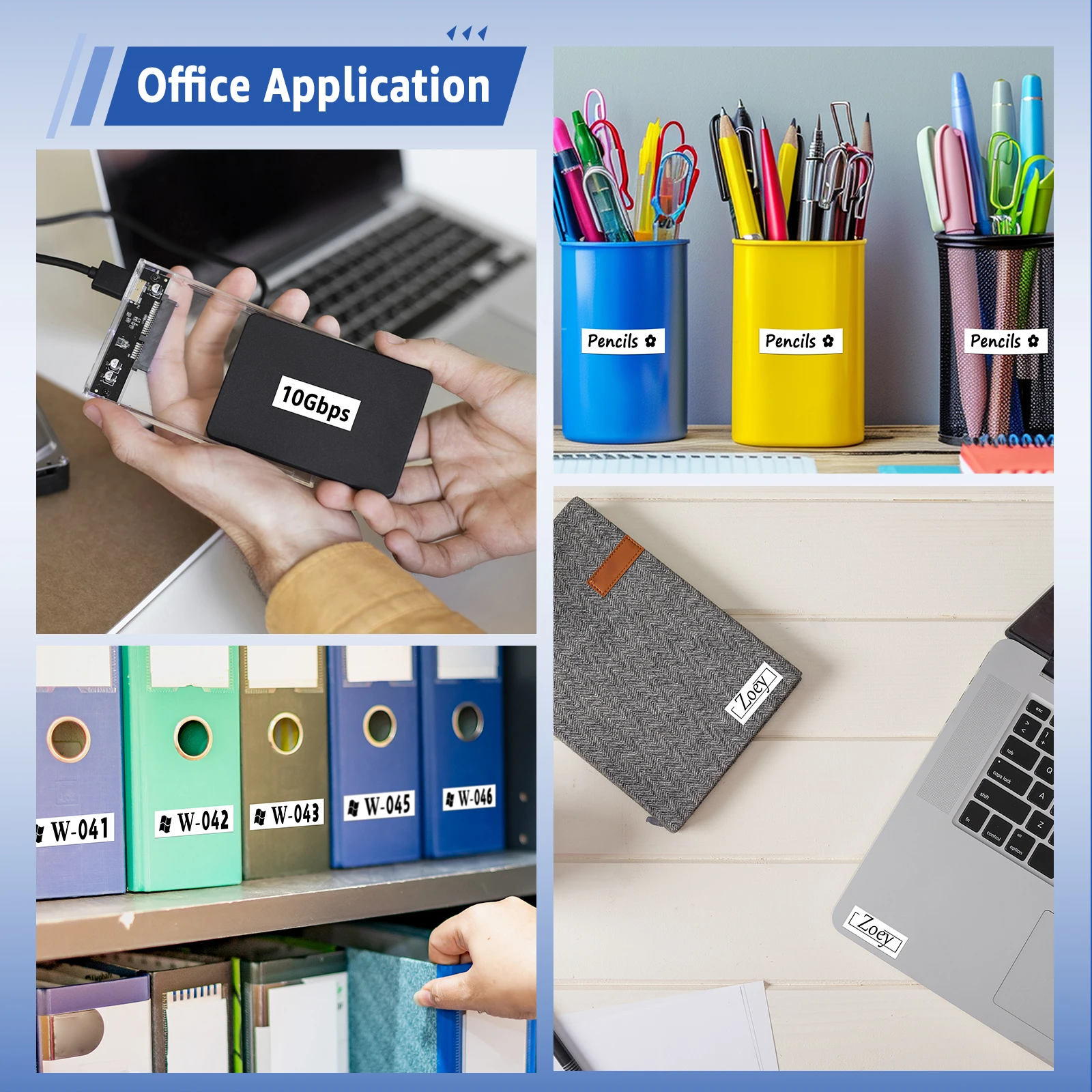 شريط NineLeaf 12 مم متوافق مع ملصق الشريط البلاستيكي DYMO LetraTag 91330 91331 لآلة وضع العلامات LetraTag LT-100T LT-100H