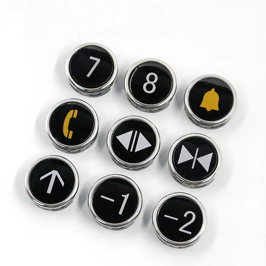 5pcs/lot FL-PW Elevator Car Round Button MCA Outgoing Call Button Lift Spare Parts