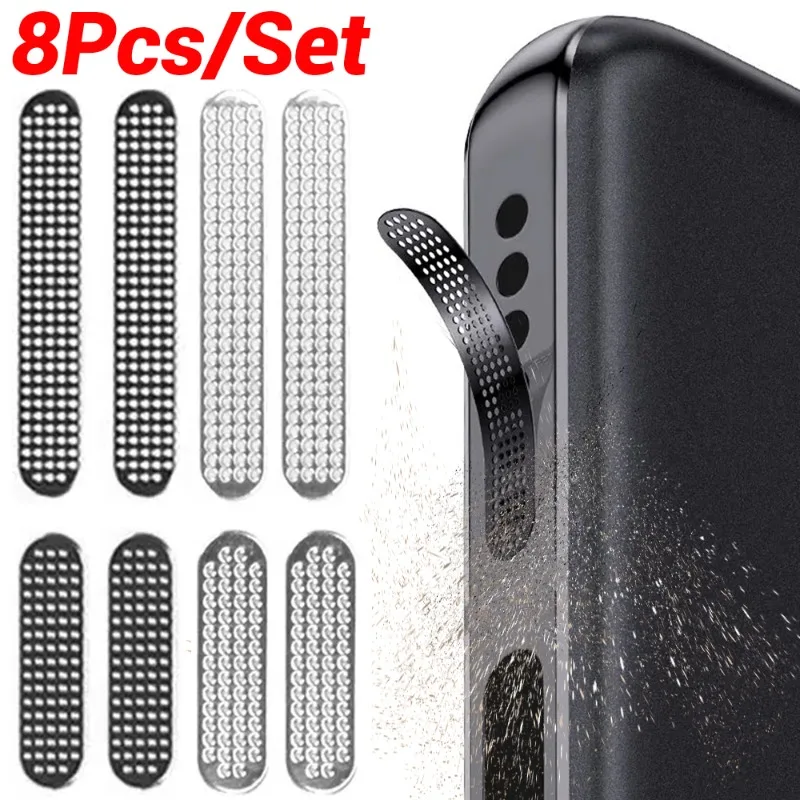 Universal Luxury Metal Dust Guard Mobile Phone Hole Dust-Proof Adhesive Phone Sticker Net Ultra Thin Anti-Dust Mesh Covers