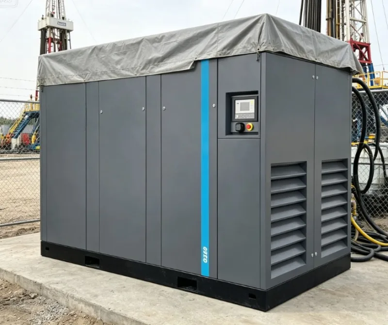 1.0Mpa High Pressure 75KW Screw Compressor, Air Cooled Single Stage Permanent Magnet Variable Speed Air Compressor