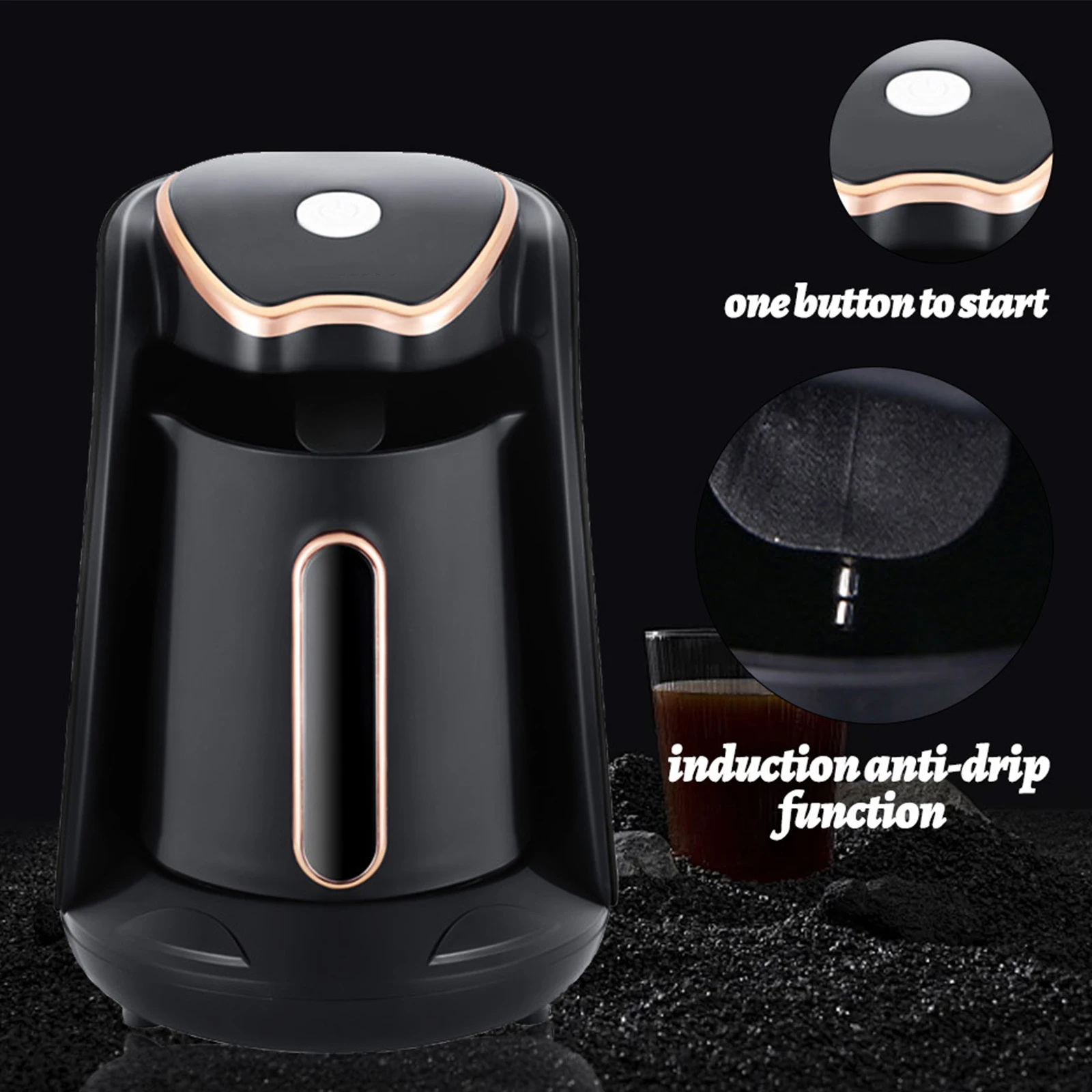 600W Electric Turkish Arabic Greek Coffee Pot Maker 250ML Automatic Turkish Coffee Maker Automatic Turkish/Greek Coffee Machine