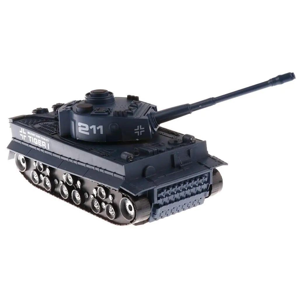 Scale German Tiger Battle Tank Vehicle Model Toy - Navy Blue