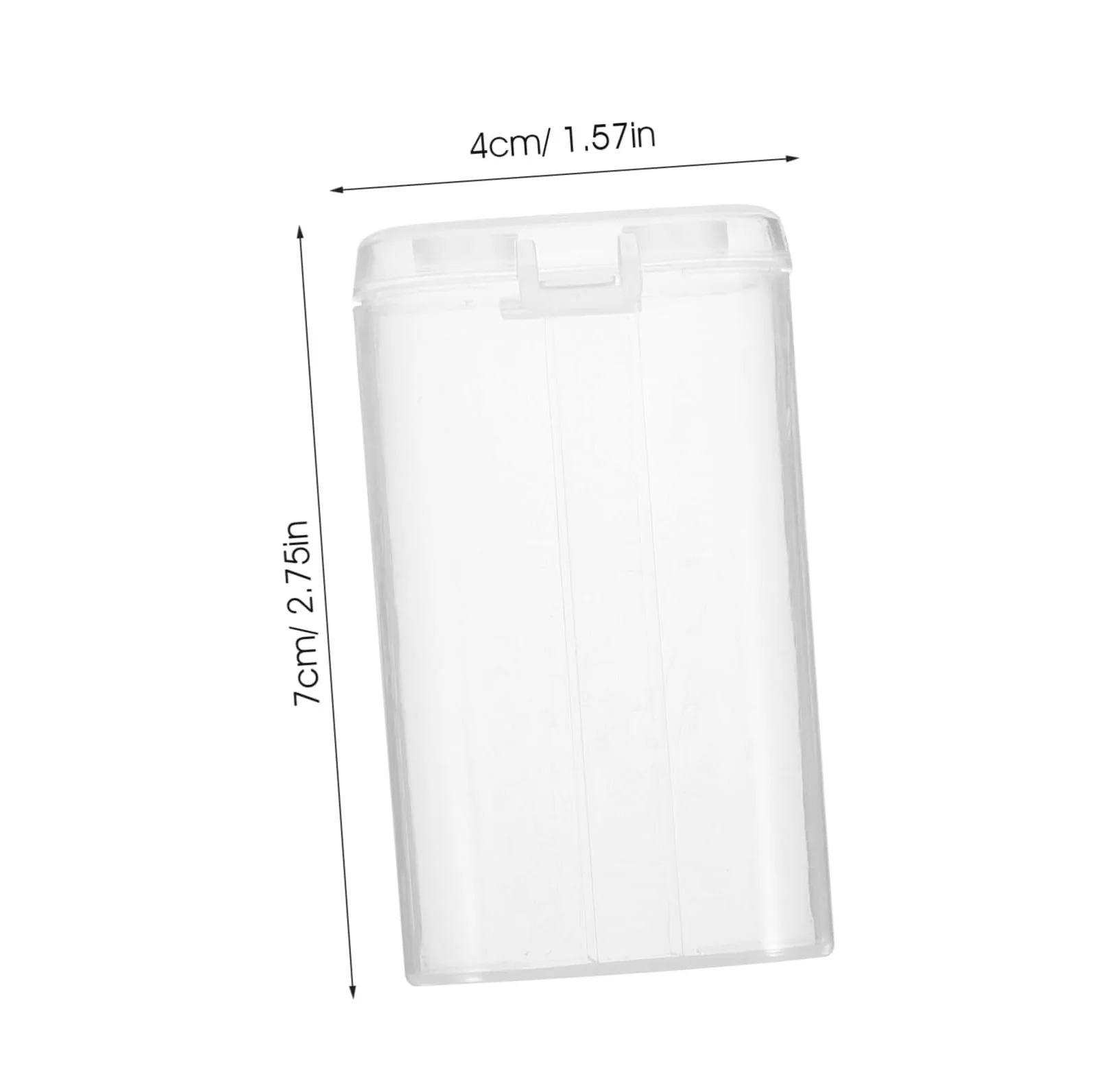 Transparent Battery Storage Box Empty Portable Waterproof Battery Safety Case for 2 Sections 18650 Battery Organizer