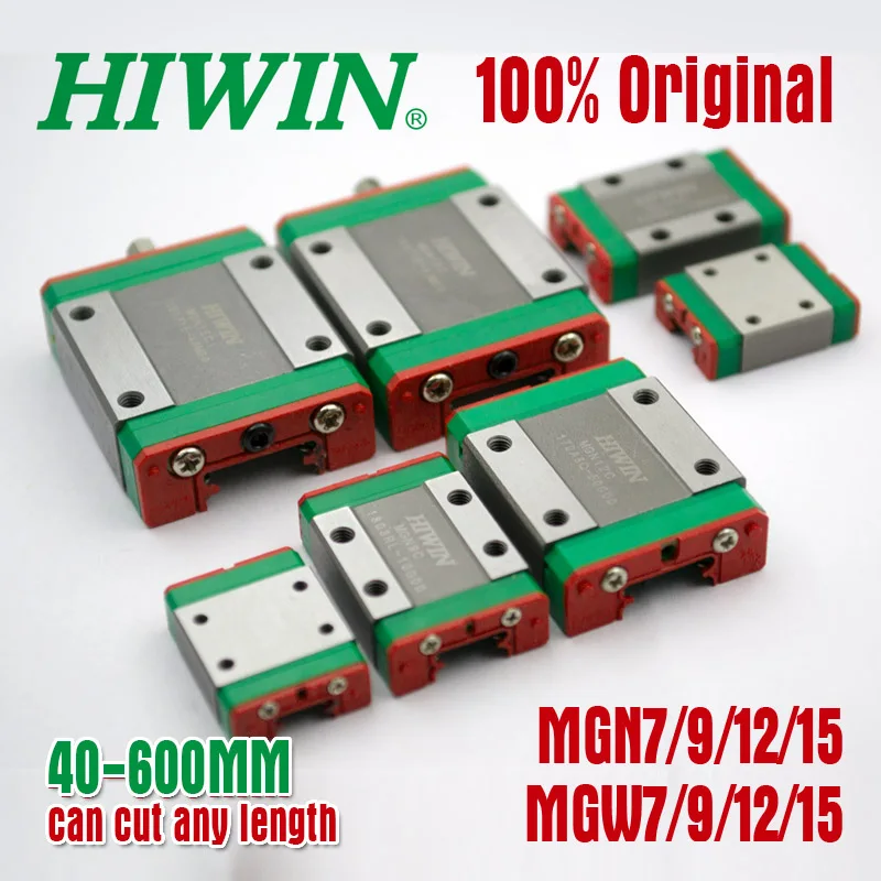 Original Hiwin mini Linear guide block carriage  MGN7C MGN9C MGN12C MGN15C MGN7H MGN9H MGN12H300\350\400 MGN15H 3D Printer part