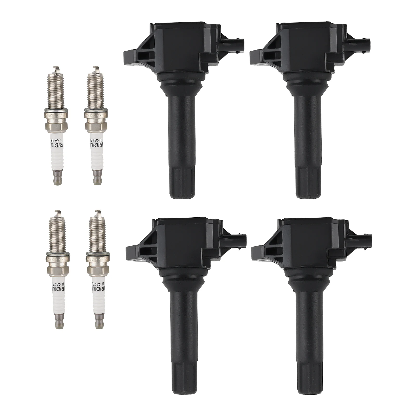 Set of 4 Ignition Coil Pack and Iridium Spark Plugs for Subaru Models for 2014-2015 Forester H4  SU00300417 COP626