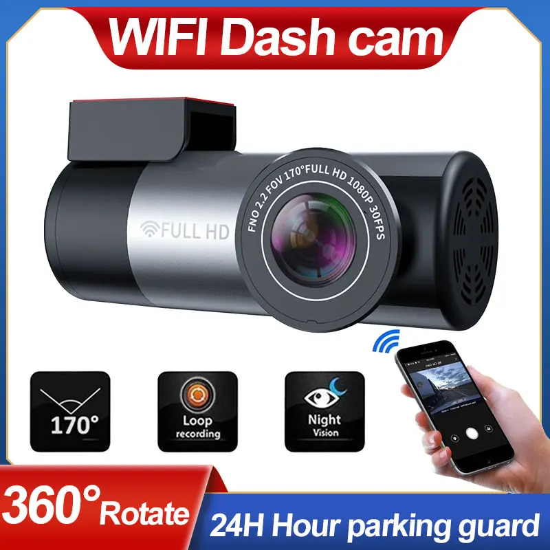 WIFI Dash Cam FULL HD 1080P Super Mini Car Camera DVR Wireless Night Version G-Sensor Driving Recorder 2023 New