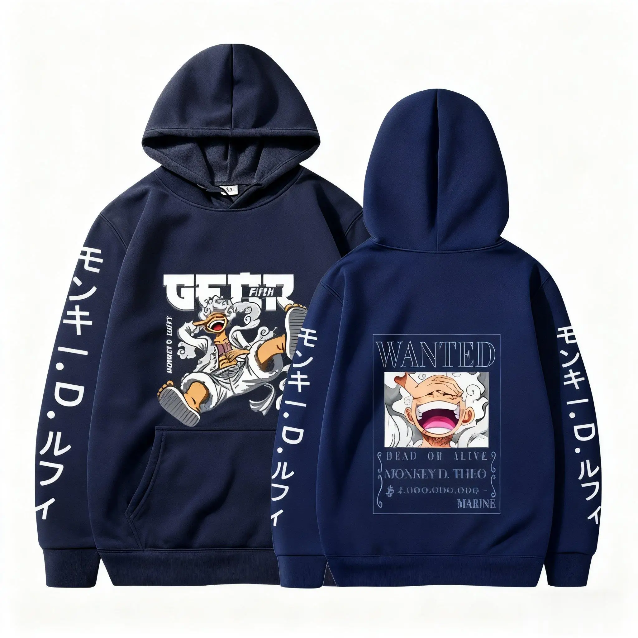 One Piece Rufy Gear 5 Felpa con cappuccio Uomo Donna Anime Felpa unisex in cotone Streetwear Giacca cosplay casual 2026 Felpe con cappuccio di nuova moda
