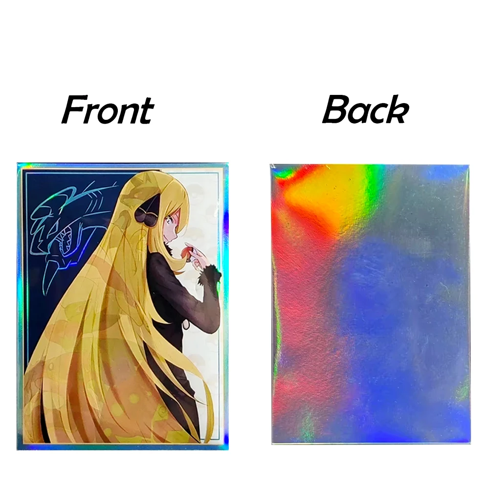 60 peças folha cynthia cartão manga holográfica anime menina ptcg tamanho padrão protetores de cartão mesa 67x92mm para os fãs