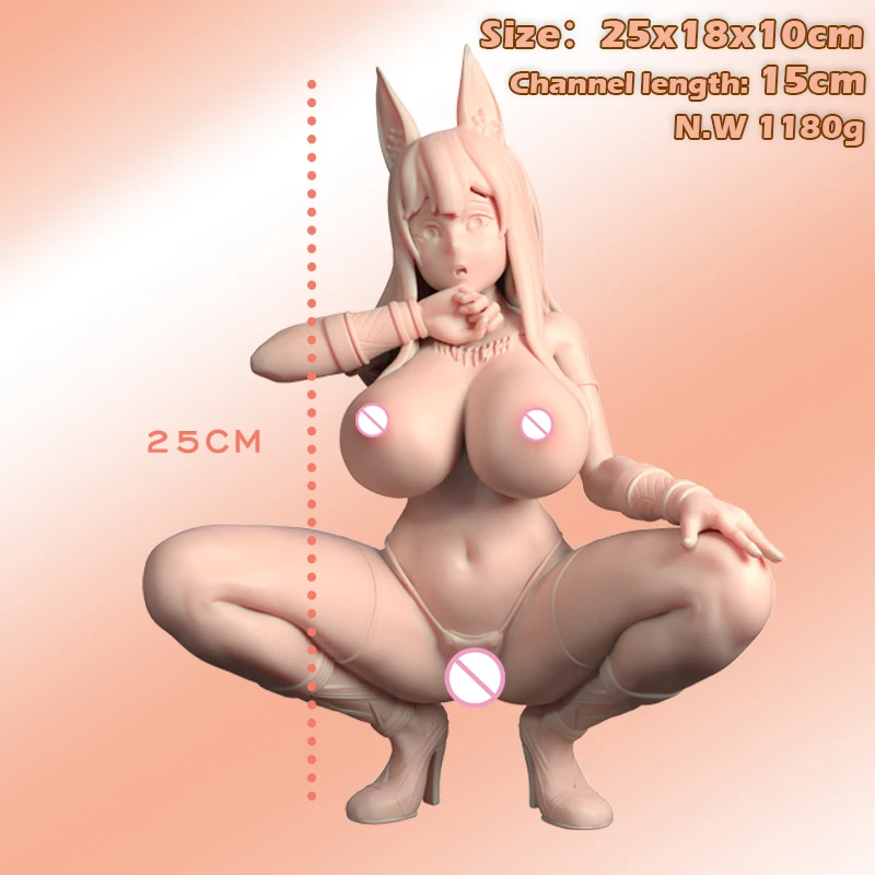 HESEKS Male Masturbation Toys Adult Anime Dolls  Anime Models Real Breasts Masturbation Toys Soft Glue 3D Model Vagina