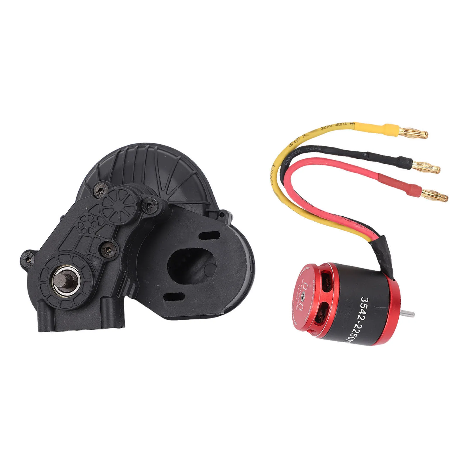 มอเตอร์ 2250kv มอเตอร์ไร้แปรงถ่าน 3542 อัตราทดเฟือง 13:56 ไนลอน ระบายความร้อนได้ดีขึ้น หัวเสียบแบบกล้วย 4.0 สำหรับรถครอว์เลอร์ขนาด 1/10