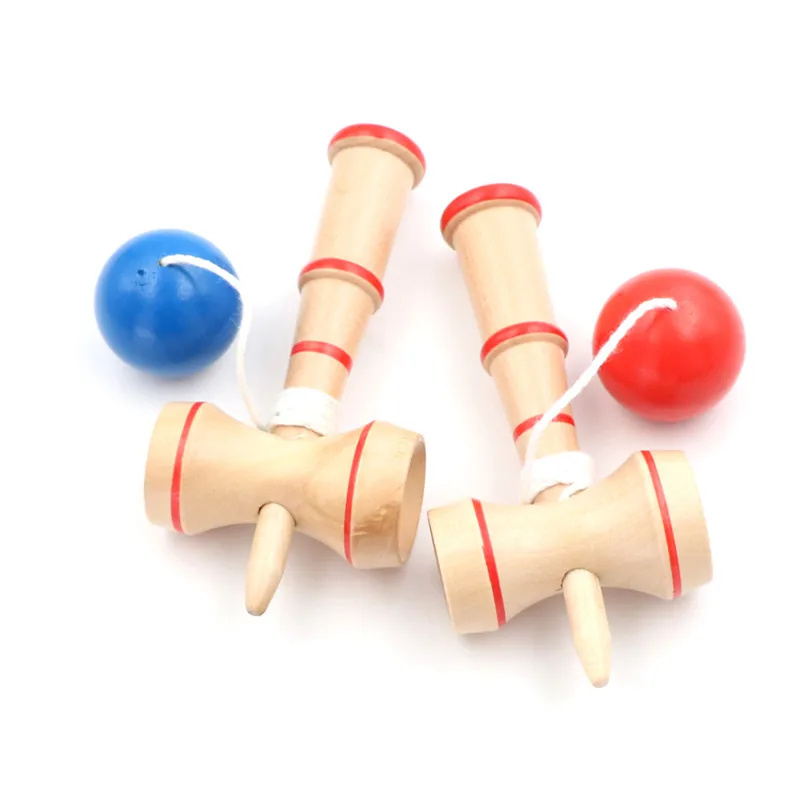 Kid Kendama Ball Japanese Traditional Wood Game Balance Skill Educational Toy