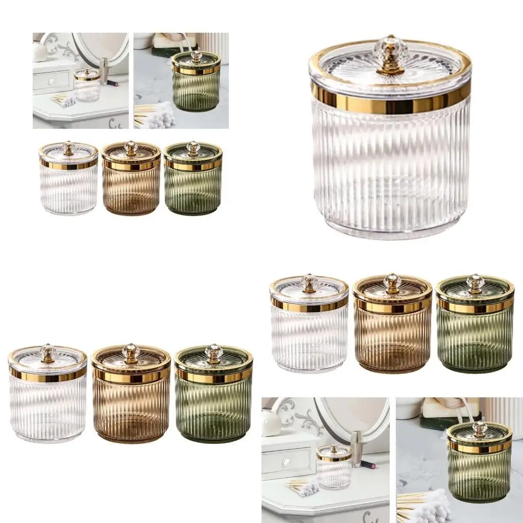 

E8BD Toothpick Box Transparent Makeup for Cotton Swabs and Small Cosmetics Efficient Bathroom Organization Supplies