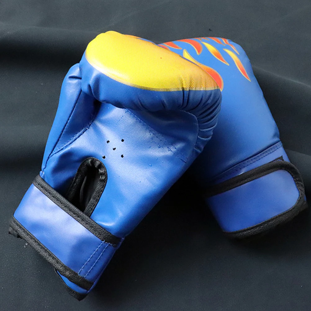 

1Pair Children Kickboxing Gloves Comfortable Durable PU Sponge Boxing Sparring Gloves for Practice Training Sparring Glove